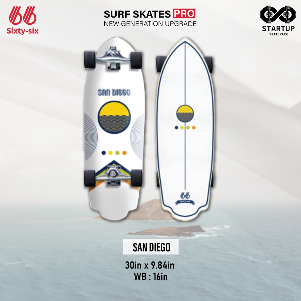 Sixty-Six Surfskate New San Diego 30" New Model 2021