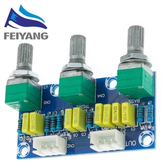 Xh-m802 บอร์ดโมดูลขยายเสียง พรีแอมป์ อิเล็กทรอนิกส์ PCB ปรับได้ เสียงสูงต่ํา Diy