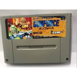 ตลับ SFC GunForce ( ตลับ Repro) Super famicom