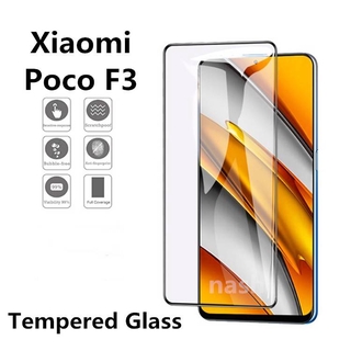 เหมาะสำหรับ Xiaomi Mi POCO F3 F 3 กระจกนิรภัย HD ฟิล์มกันรอยเต็มหน้าจอแบบใส Xiaomi Pocophone F3