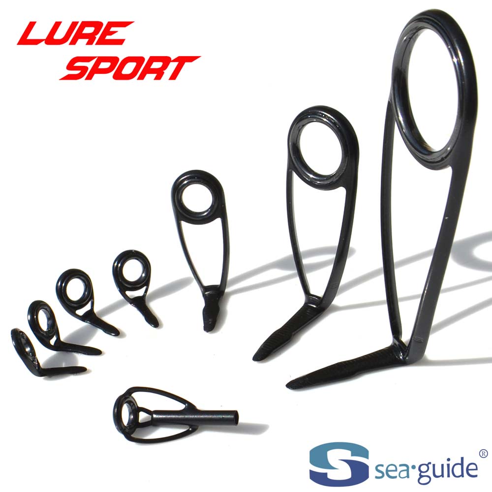 SeaGuide 8 ชิ้นชุดคู่มือปั่น LS แหวนสแตนเลส BXOHLSG20 Rod อาคารส่วนประกอบซ่อมเสา DIY อุปกรณ์เสริม