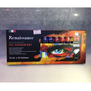 ชุดสีน้ำมัน Renaissance Set 12 Oil Colour