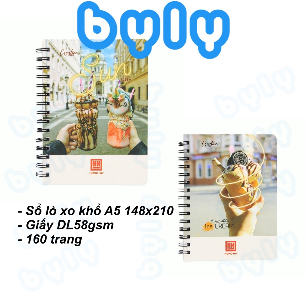 Xo Spring Book 160 หน ้ า ขนาด A5 Creative Hong Ha 4120 - ByLy Store