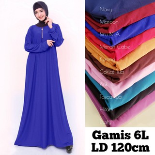 เสื้อโปโลแขนสั้น ลาย Hitjab Gamis Jumbo Jersey 6L LD 120 ซม. 9860