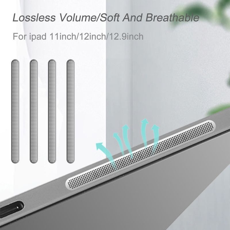 ฟิล์มสติกเกอร์ ป้องกันฝุ่น สําหรับติดหูฟัง ลําโพง iPad 4 ชิ้น