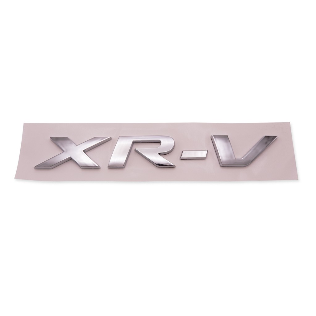 Logo โลโก้ "XR-V" ฮอนด้า เอ็กอาร์-วี สีโครเมี่ยม สำหรับ Honda XR-V Vezel ปี 2015-2018