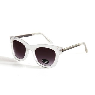 AJ Morgan M Sunglasses Crystal, Black Lens แว่นกันแดด สีใส เลนส์ดำ