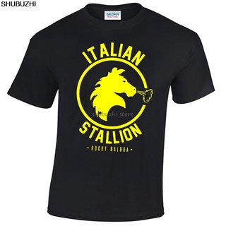 ถูกสุดๆมวยเสื้อผ้าITALIAN STALLION MENS T SHIRT ROCKY BALBOA BOXING GYM TRAINING TO FANCY DRESS  Cool Cal ride t shirt m