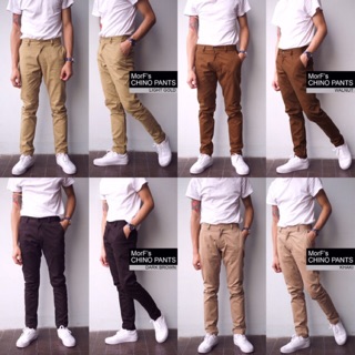 Chino Pants กางเกงชิโน่ ขายาว ทรงกระบอกเล็ก