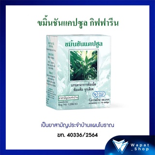 Giffarine ขมิ้นชัน แคปซูล กิฟฟารีน ยาแผนโบราณ ยาสามัญประจำบ้าน ( เลขทะเบียนที่ G206/43 )