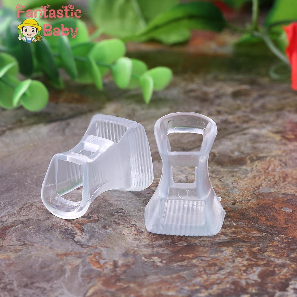 BABY 2pcs Women Horseshoe Antislip PVC High Heel Protectors Shoes Heel
