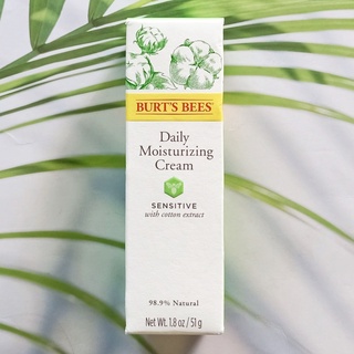 เดลี่ มอยส์เจอไรเซอร์ ครีม  Daily Moisturizing Cream Sensitive 51g (Burts Bees®) ครีมบำรุงผิวหน้า เบิร์ตส์บีส์