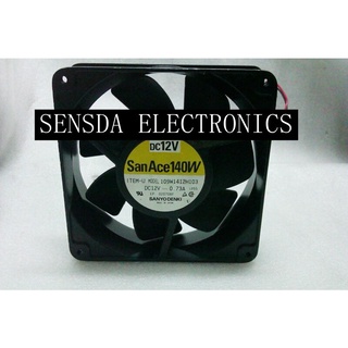 140mm fan For SANYO 109W1412H103 0.73A 14038 14CM Large Air Flow Aluminum Frame Heat Dissipating Fan 12V