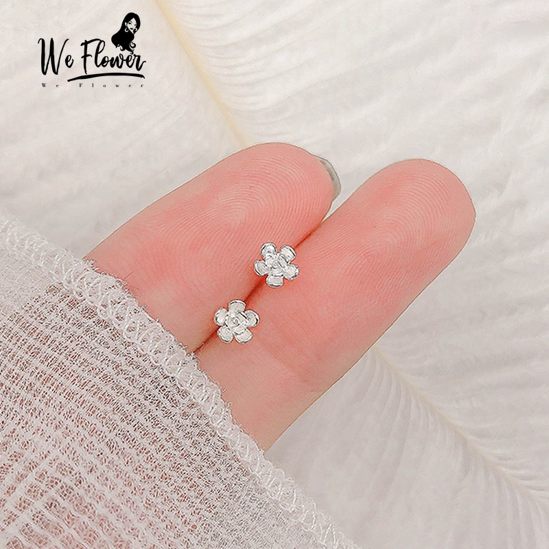 We Flower ต่างหูเงิน S925 รูปดอกไม้สําหรับผู้หญิง