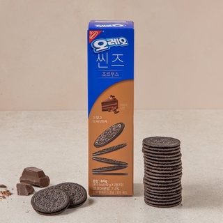 ขนมเกาหลี Oreo thins  choco mousse 84g โอรีโอ แบบบาง รสช็อคโกมูส