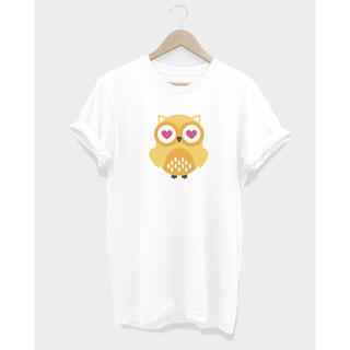 เสื้อยืดสกรีนลายนกฮูก OWL TEE-SHIRT