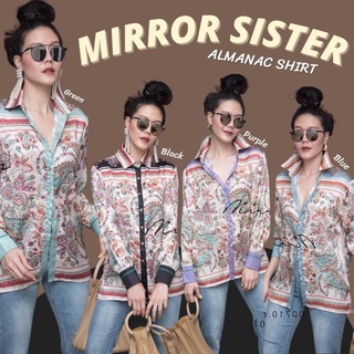 🔖ป้าย Mirrorsister 00710.6  เสื้อเชิ้ต ลวดลายเก๋