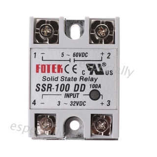 Ssr - 100 Dd Solid State Relay Module 100 A 3-32 V Dc Input 5-60 V Dc Output รีเลย์สําหรับรถยนต์