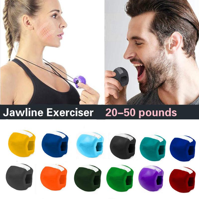 Jawline Exerciser Jaw Exerciser trainer ลูกบอลออกกําลังกาย jawliner jawrขนาดสายเคี้ยวลูกบอลออกกําลัง