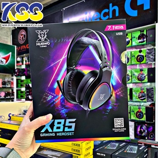 New ‼️หูฟังเกมมิ่ง NUBWO X85 เสียง 7.1 VIRTUAL SURROUND SOUND หูฟังคอม หูฟัง RGB ประกันศูนย์ 2 ปี