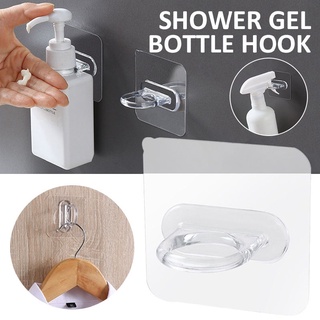 Shower Gel Hand Sanitizer Bottle Rack Paste Hook Hanger Punch-free Bathroom Rack