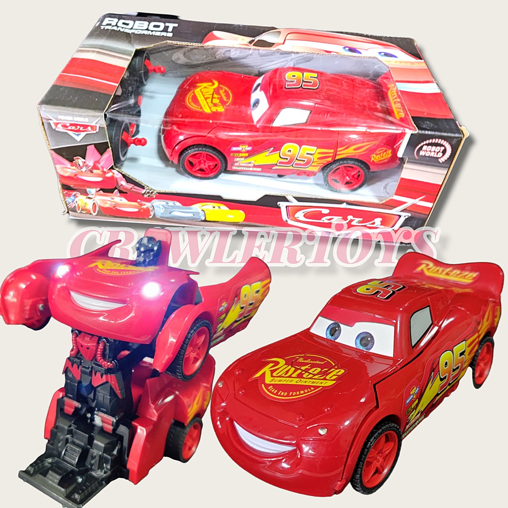 ส่งเร็ว มีของแถม รถบังคับ ไลท์นิ่ง แม็คควีน Lightning McQueen -  แปลงร่างได้ สี่ล้อซิ่ง ชิงบัลลังก์แ