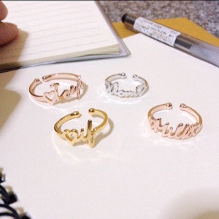 Alphabet ring♡ แหวนสลัก