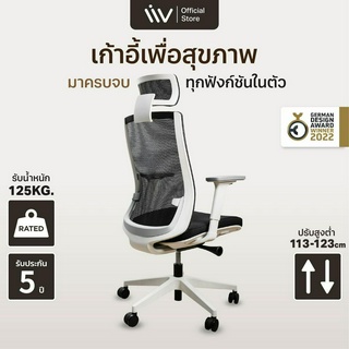 ประกัน 5 ปี Liv Chair Modern High back เก้าอี้เพื่อสุขภาพ เก้าอี้ทำงาน การันตีรางวัล German Design Awards คุณภาพเกินราคา