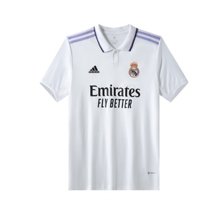 เสื้อกีฬาแขนสั้น ลายทีมฟุตบอล Real Madrid 2022-23 ชุดเหย้า สําหรับผู้ชาย