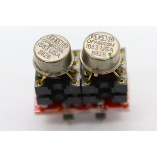 Single OP-AMP ออปแอมป์ OPA602SM/883 ตัวถังเหล็ก ผลิตที่ U.S.A.  (ขายเป็นเซ็ต ออปแอมป์2ตัว+แปลง Singleเป็นDual)พร้อมส่ง