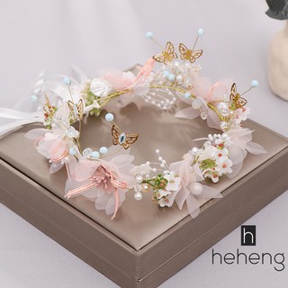 New The Europe and The United States Beam Simple Wedding Bridal Accessories Butterfly Flower Fa