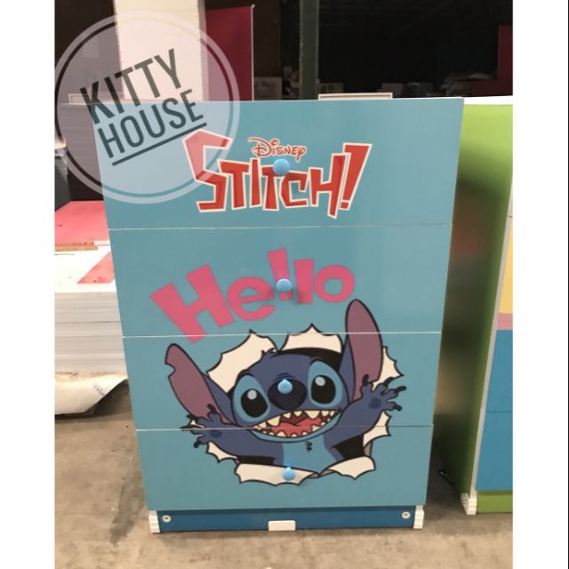 ลิ้นชัก4ช่องลาย Stitch ขนาด60*40*93cm