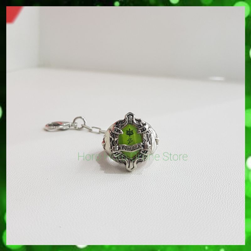 🖤💚 กาชาปอง รีบอร์น 💚🖤 พวงกุญแจ แหวนวองโกเล่ อัศนี ⚡ 🖤💚 วองโกเล่ริง คุณแรมโบ้ ธาตุอัศนี⚡สายฟ้า 💚🖤 Thu