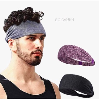 พร้อมส่ง ผ้าคาดศีรษะ ดูดซับเหงื่อ headscarf YOGA Running headband