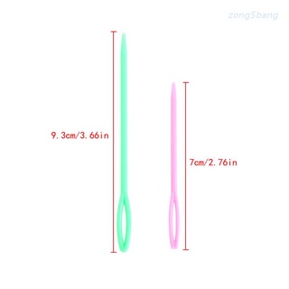 Zong เข็มพลาสติกสําหรับถักโครเชต์ 7 / 9 ซม. 6 ชิ้น