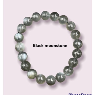 Black moonstone 8mm good quality มูนสโตนสีดำ