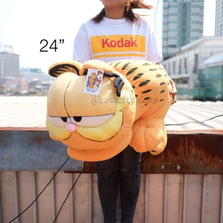 ตุ๊กตา Garfield กาฟิว ท่านอนหมอบ 11/15/20/24นิ้ว แมว แมวกาฟิว