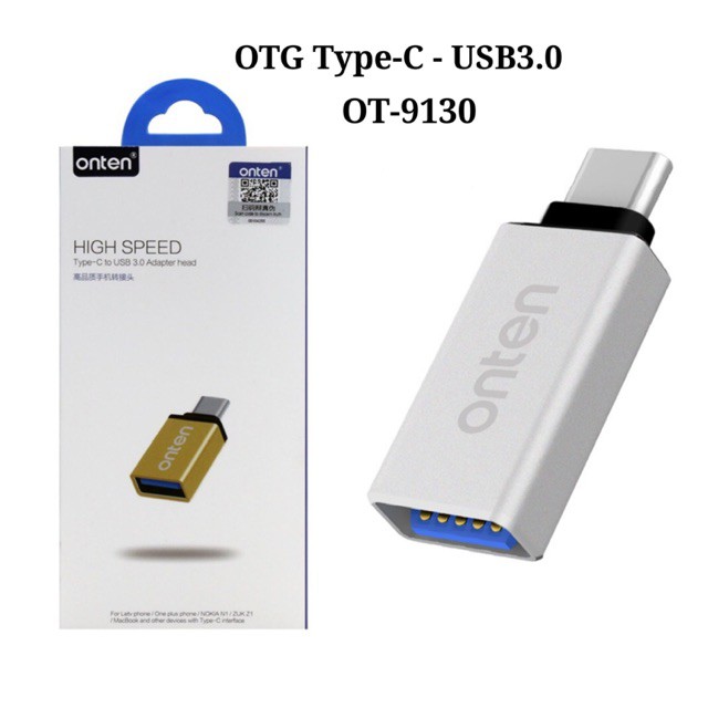 Type-C to USB 3.0 Adapter head ONTEN OTN-9130