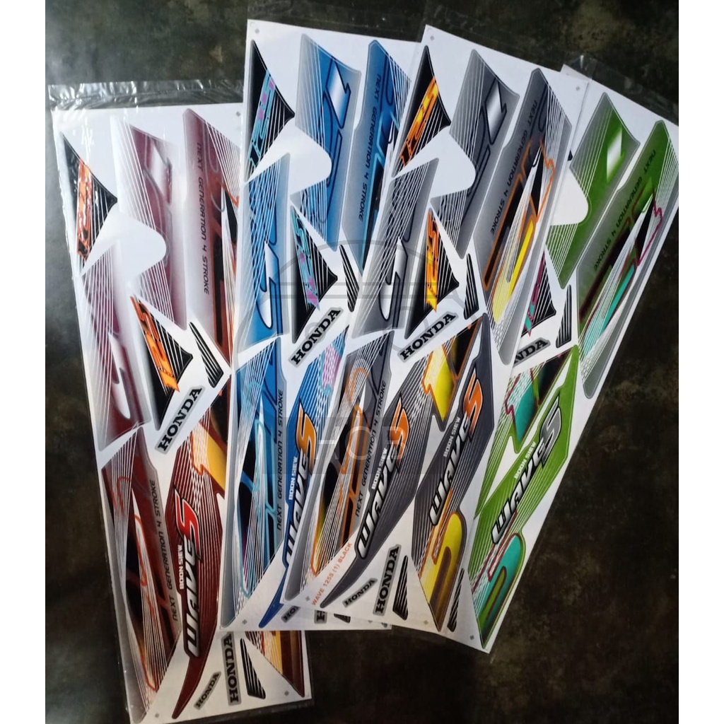 Honda Wave 125S W125S S Edition ONLY First Edition Body Sticker Stripe - Strike Stiker