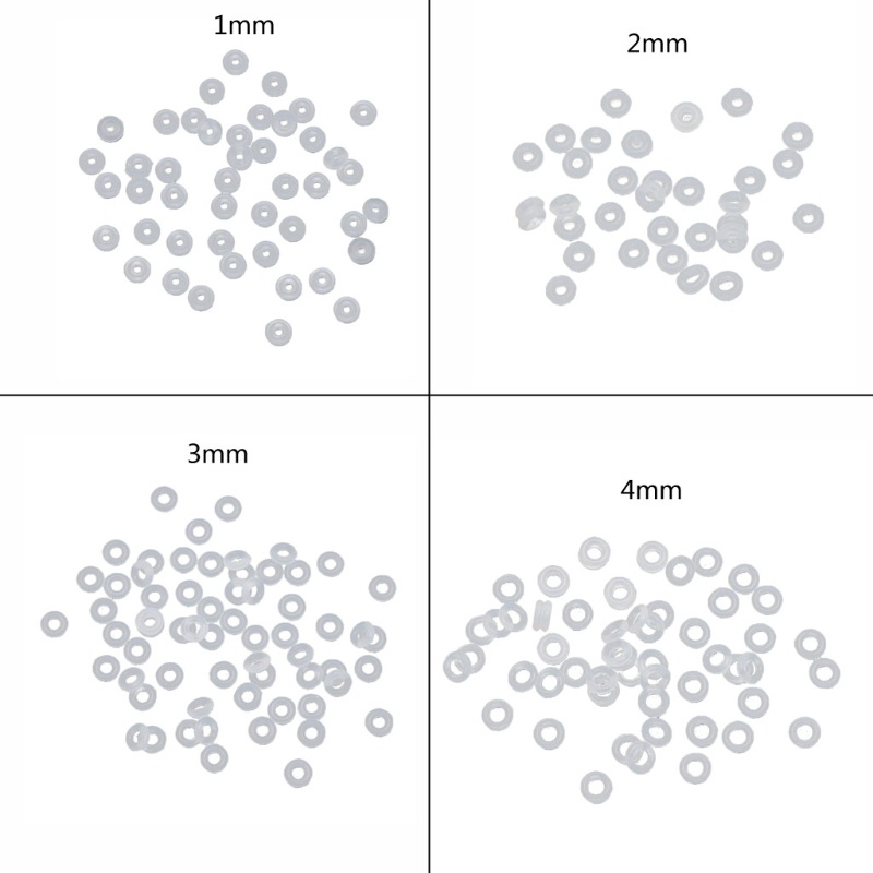 PPY ยาง Stopper สําหรับเครื่องประดับทํา Spacer ลูกปัดสําหรับสร้อยข้อมือสร้อยคอ