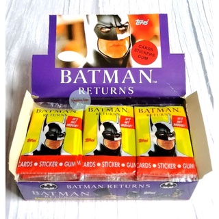 (Sealed Pack) 1992 TOPPS DC COMIC, BATMAN RETURNS HIT MOVIE (ซองสุ่มการ์ด)