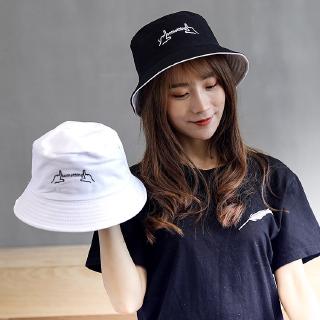 Bucket hat หมวกบักเก็ตยิ้ม ใส่ได้สองด้าน