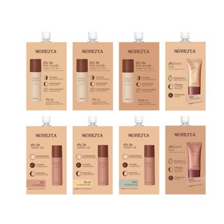 SALE #peach #ivory Merrezca Skin Up Liquid Foundation Spf 50 PA+++ 5ml. tester merrezca เมอเรซก้า ฟาวเดชั่น รองพื้น