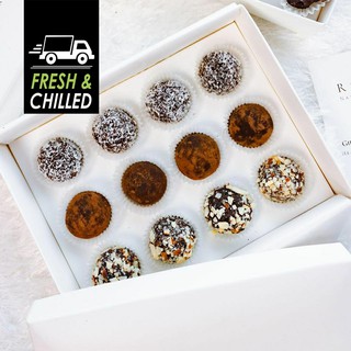 ช็อคโก้ทรัฟเฟิล Assorted Choco Truffles (12 pcs) ตรา Rial Dates