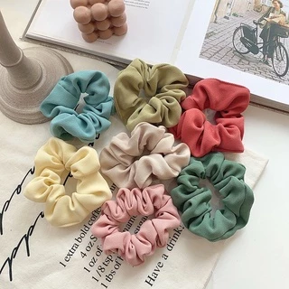 🔥พร้อมส่ง🔥 ยางรัดผม ยางมัดผมผ้าร่อง