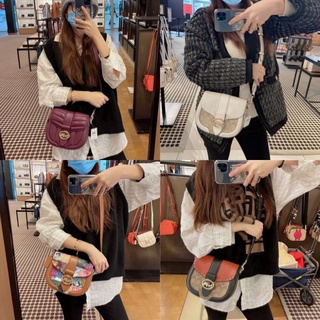 ส่งฟรี ผ่อน0%🌈 NEW COACH GEORGIE SADDLE BAG