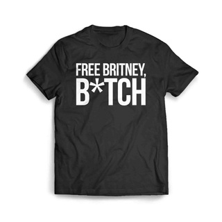 เสื้อผ้าผชเสื้อยืด พิมพ์ลาย Free Britney B TchS-5XL