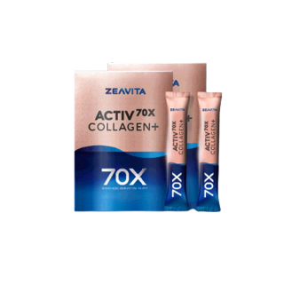 คอลลาเจน 70X ผิวและข้อดี 7in1 พิสูจน์ใน28วัน(30ซองx2กล่อง) ซีวิต้า ZEAVITA Collagen อาหารเสริม วิตามินซี ผิวขาว กลูต้า
