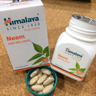 Himalaya Neem สมุนไพรลดสิว สะเดาแท้ รักษาสิว ลดสิว สิวหาย สิวยุบไว ผิวใส ผิวสวย บำรุงผิว หิมาลายา หมดอายุ2024