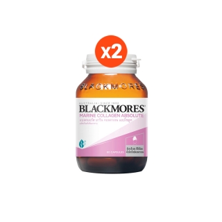 Blackmores Marine collagen absolute 60x2 caps แบลคมอร์ส มารีน คอลลาเจน แอปโซลูท 60x2 แคปซูล (ผลิตภัณฑ์เสริมอาหาร)